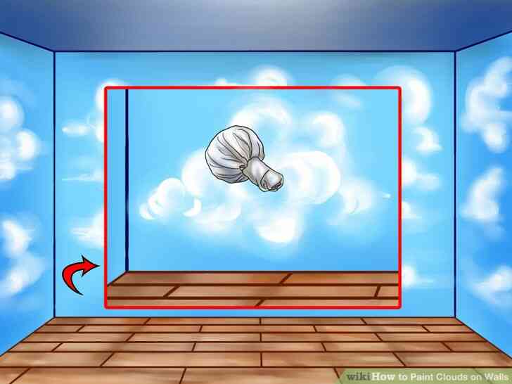 Image intitulée Peinture Nuages sur les Murs de l